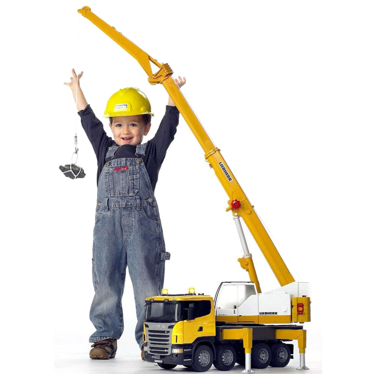 Bruder SCANIA R-Series Liebherr Toy Crane Truck