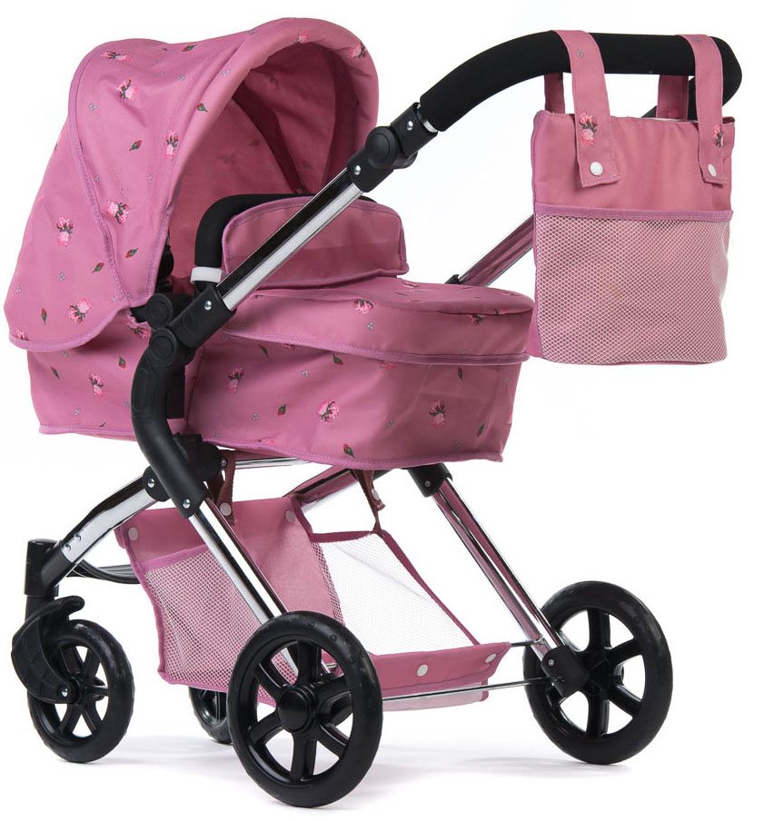 Roma Darcie Single Dolls Pram, Pink