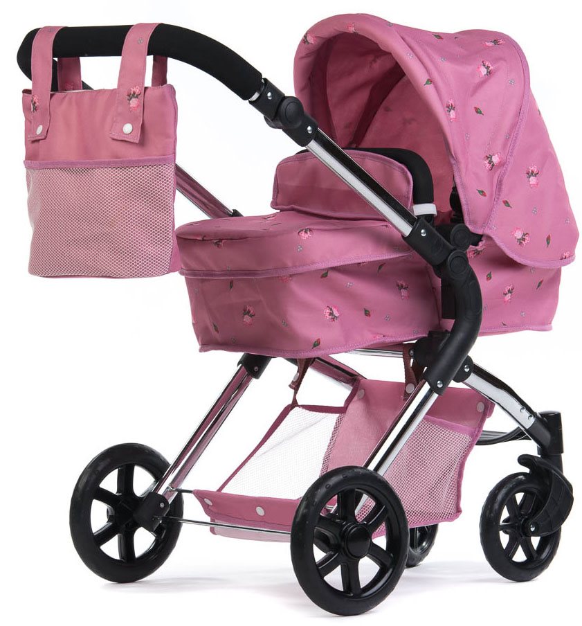 Roma Darcie Single Dolls Pram, Pink