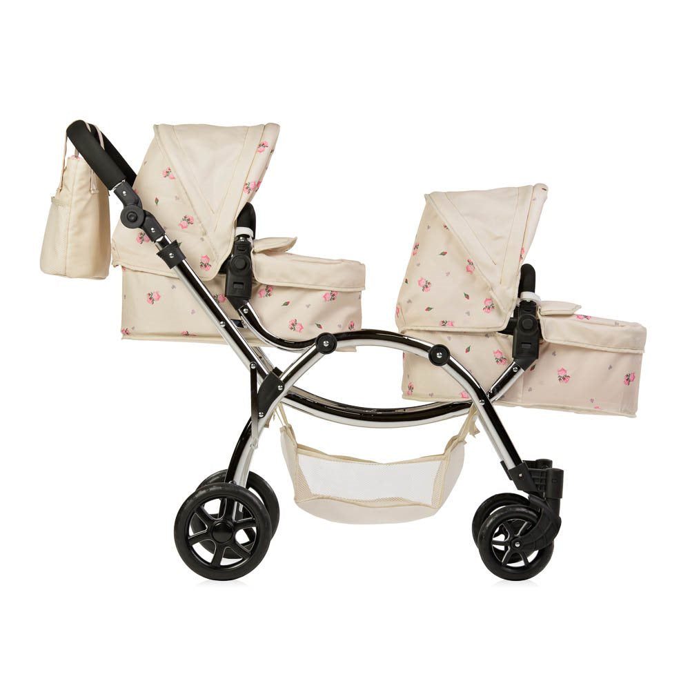 Roma Darcie Twin Dolls Pram Cream