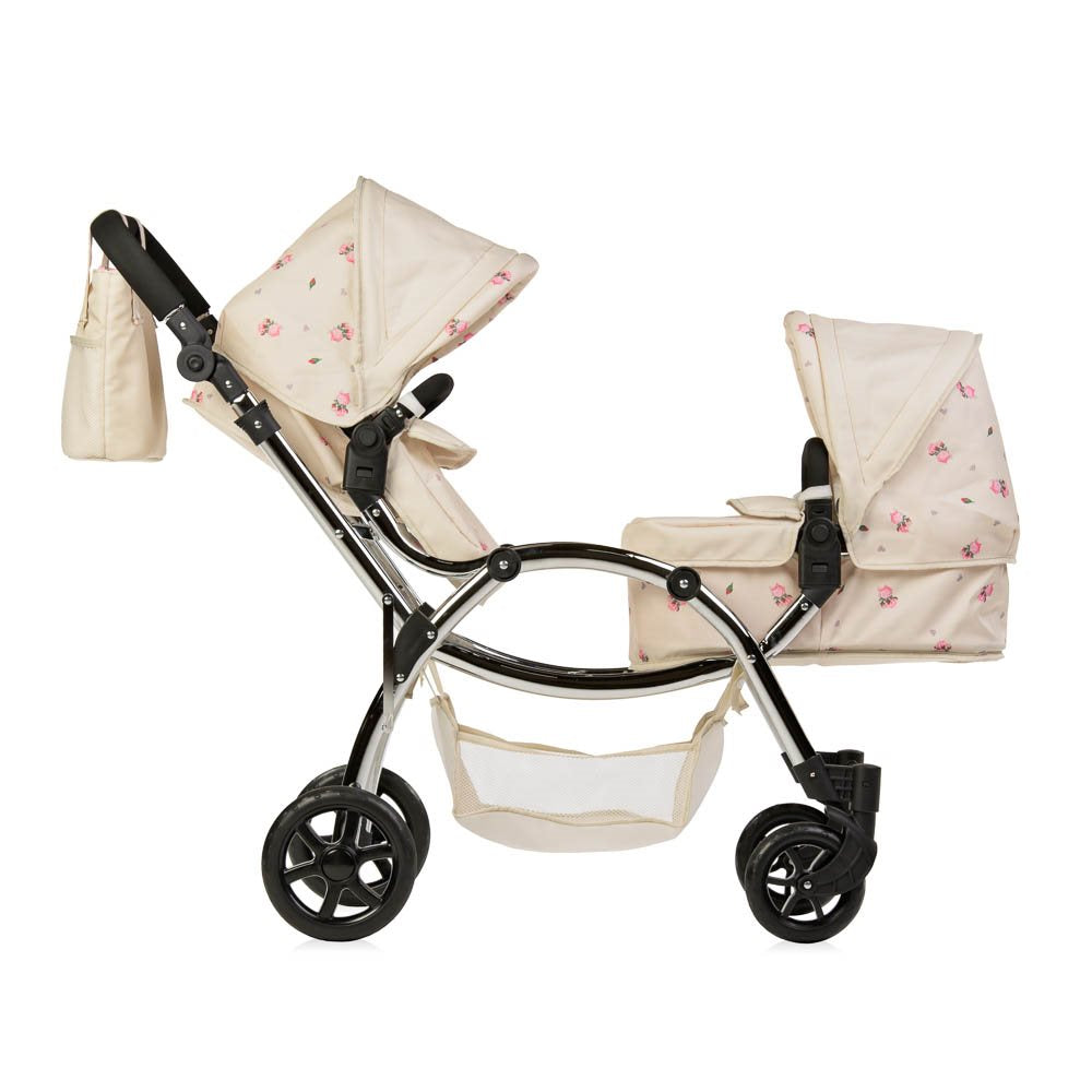Roma Darcie Twin Dolls Pram Cream