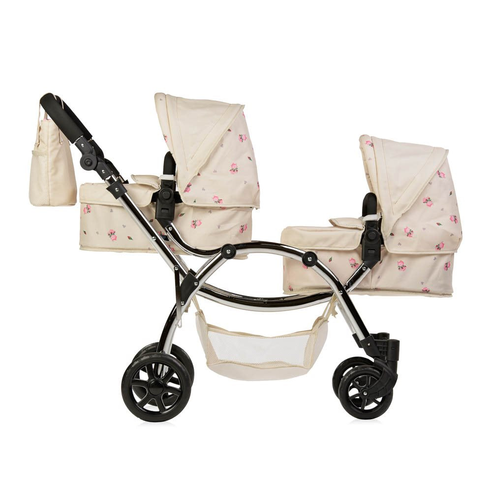 Roma Darcie Twin Dolls Pram Cream