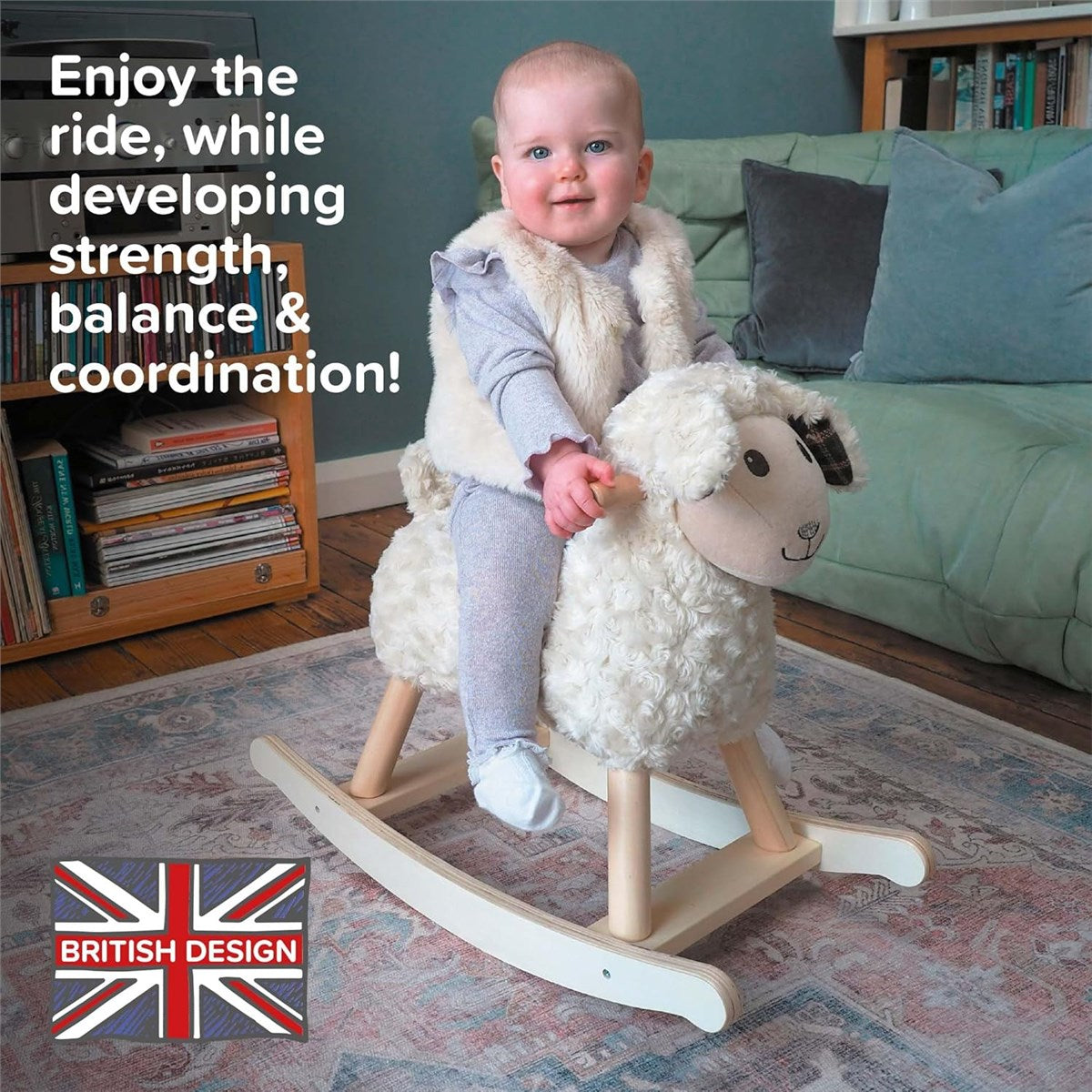 Little Bird Told Me Lambert Rocking Ride on Sheep