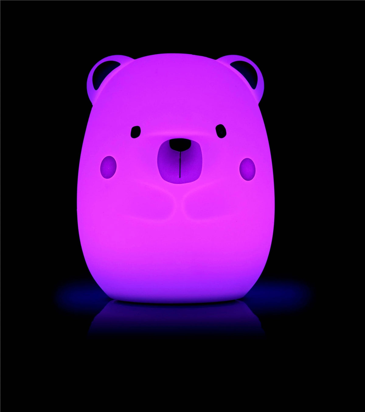 Jane Yum Bear Silicone Night Light – Multicolour Sensory Lamp for Babies