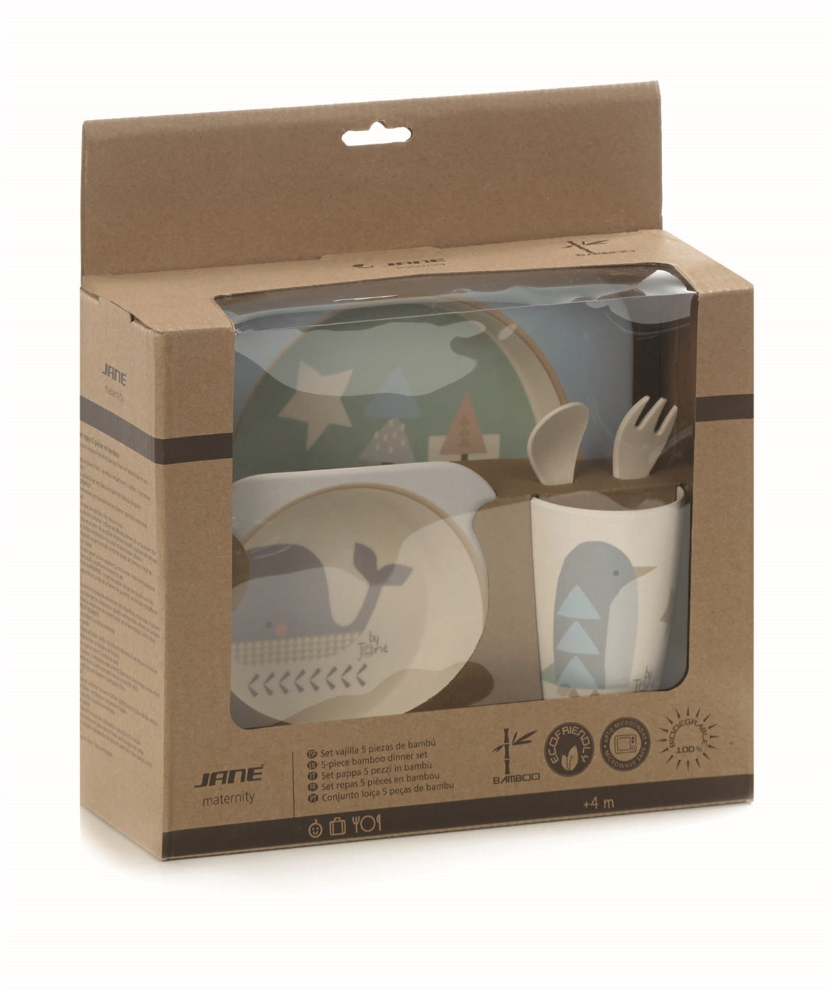 Jane Melamine baby tableware - 5 piece dinner set