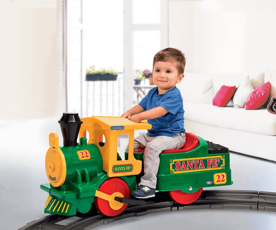 Peg Perego Santa Fe Train 6 Volt & Track, 18 months+