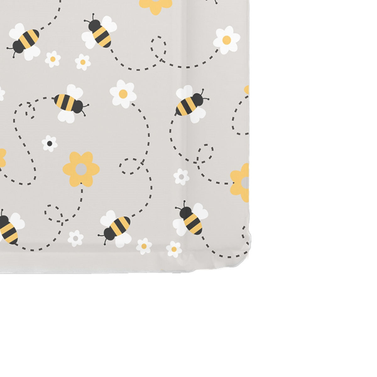 Mollydoo Baby Grey Bee Changing Mat