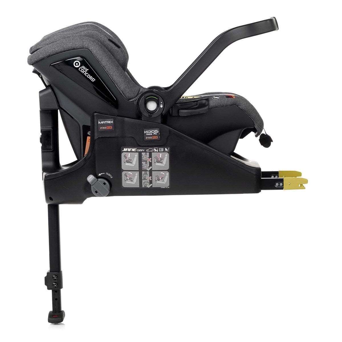 Jané Newel 10-Piece Complete Travel System Bundle - Cold Black