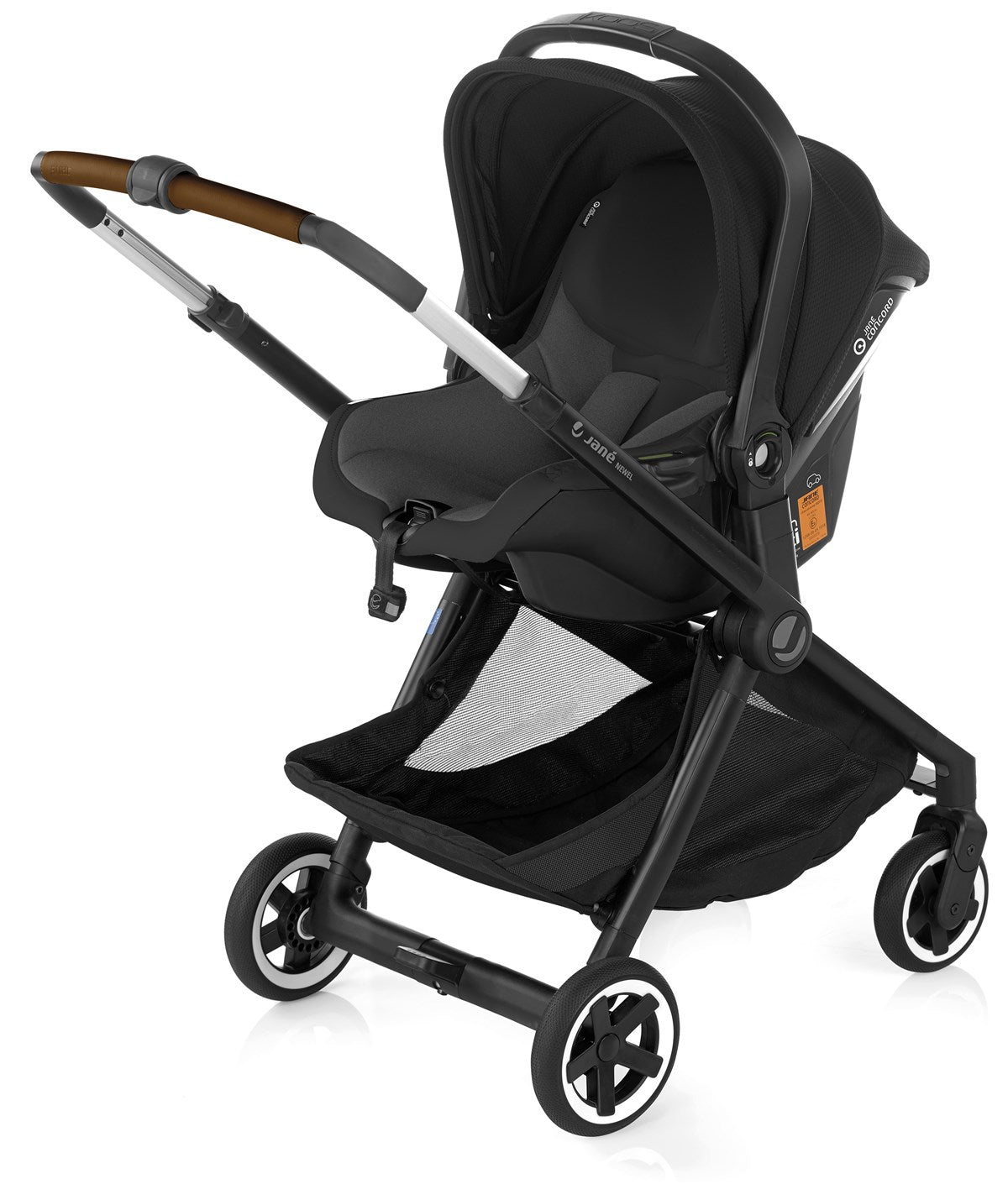Jané Newel 10-Piece Complete Travel System Bundle - Cold Black