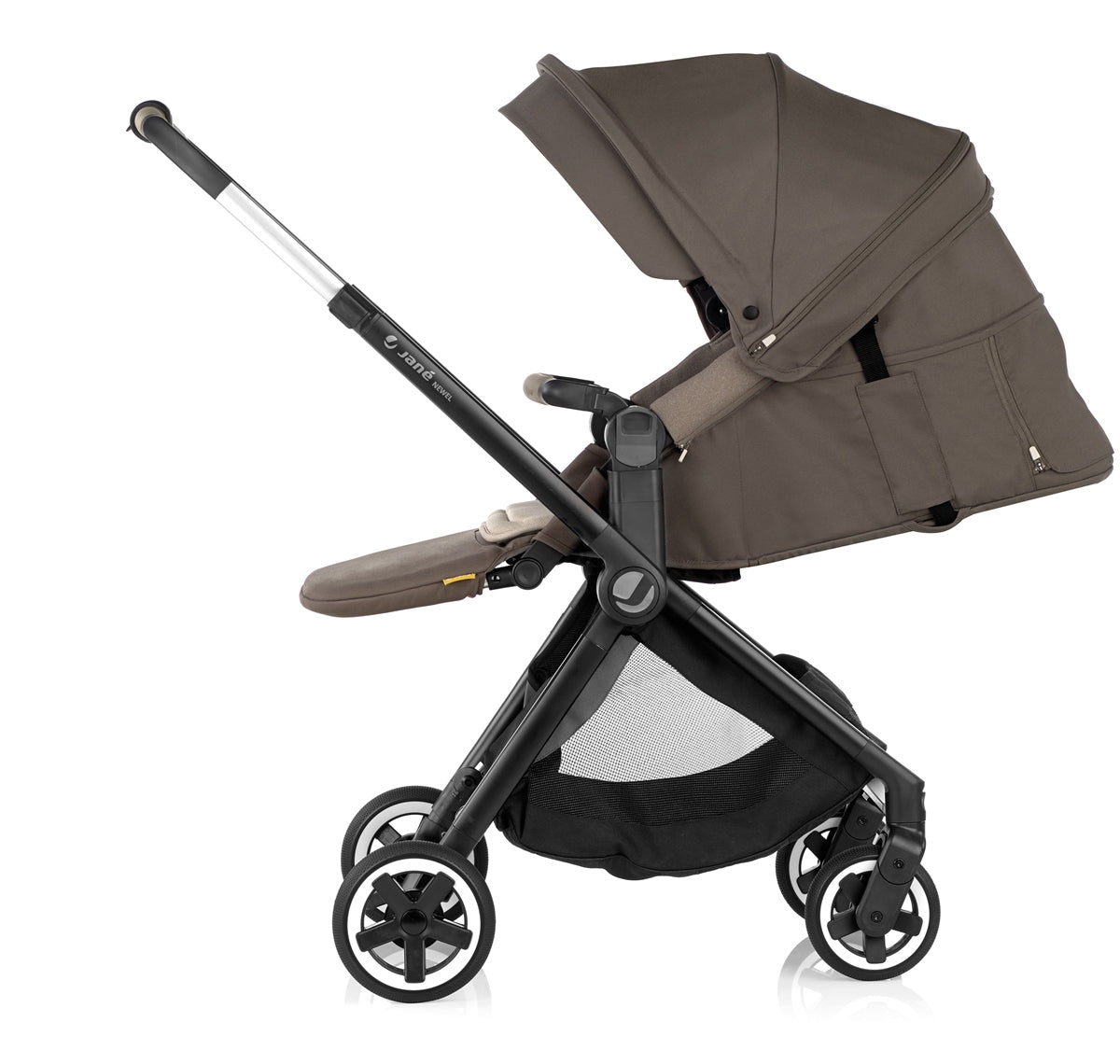 Jané Newel 10-Piece Complete Travel System Bundle - Cold Black