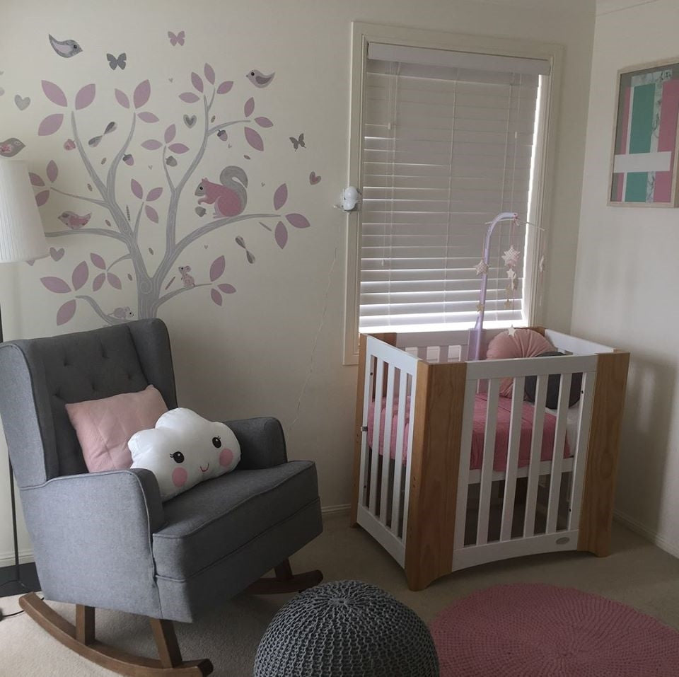 Cocoon Evoluer 4-in-1 Cotbed + Change Area Dresser + Mattresses, White / Natural