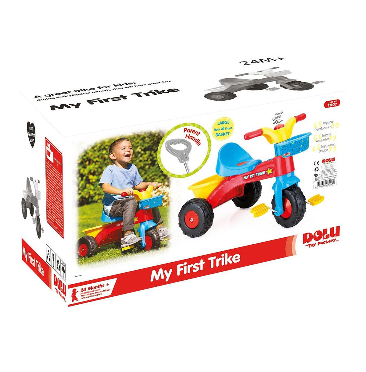 Dolu My First Trike With Parent Handle (2-6 years)
