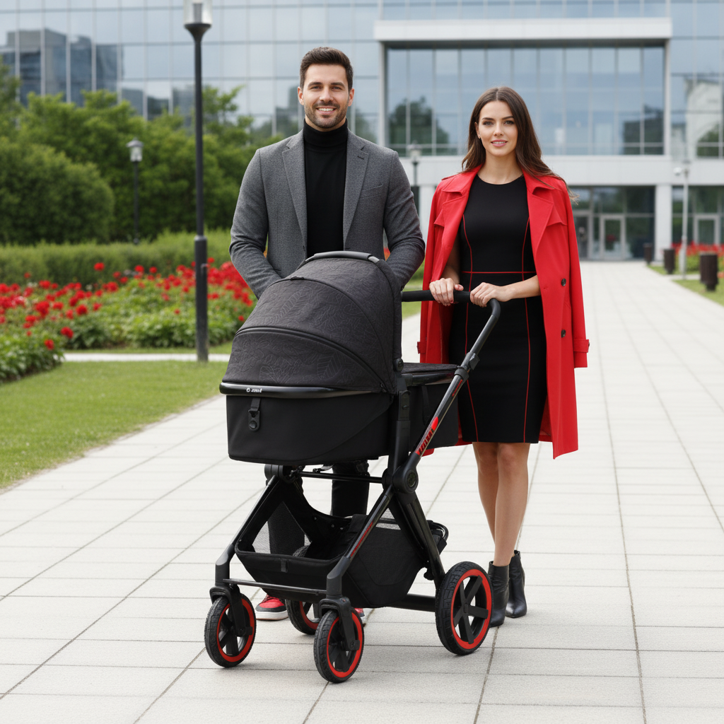 Jané Limited Edition Crosslight Pro Carbon 3in1 Travel System with Lightweight Carbon Fibre Chassis