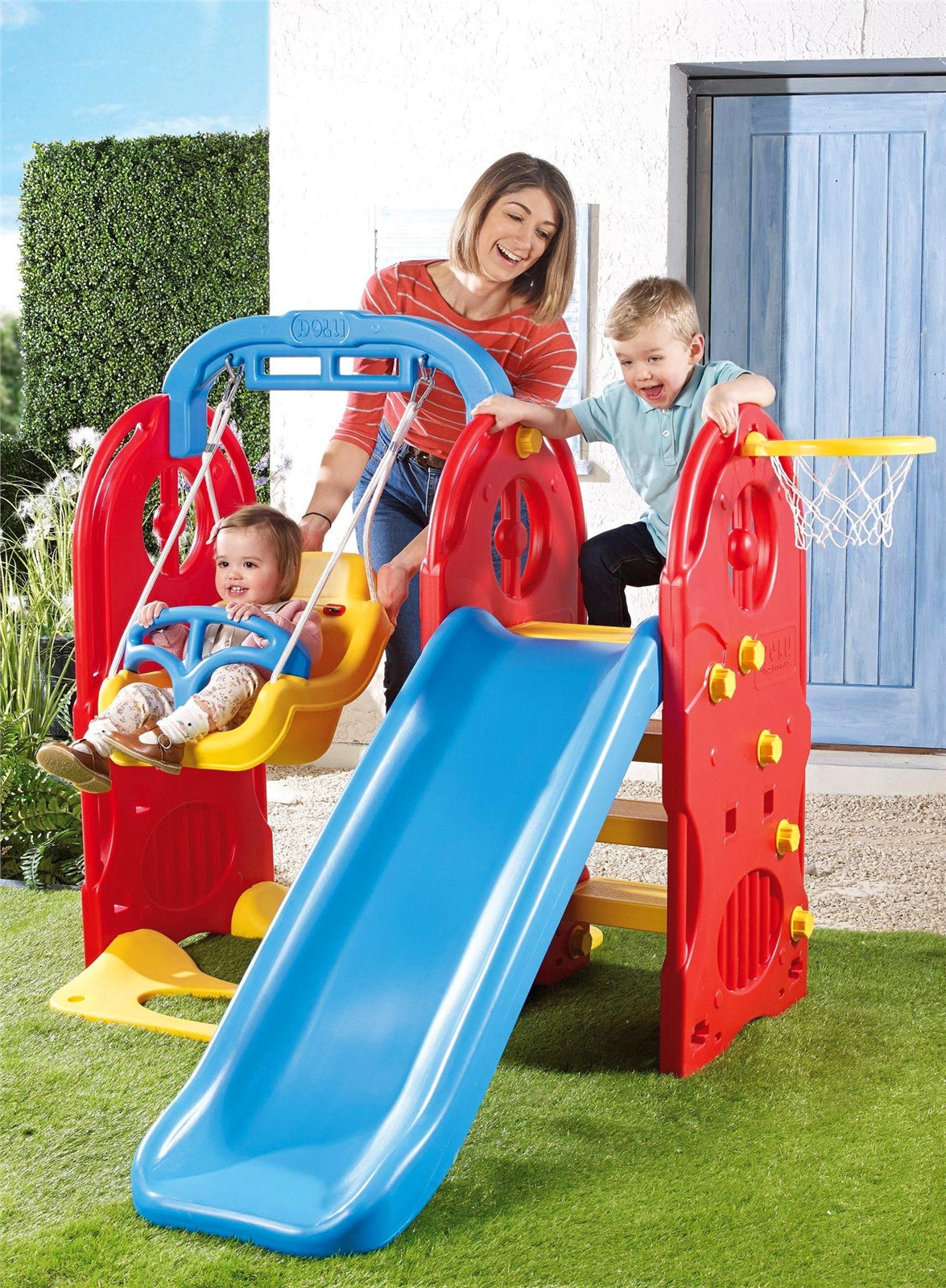 Dolu 4-in-1 Playground, Swing and Slide Set