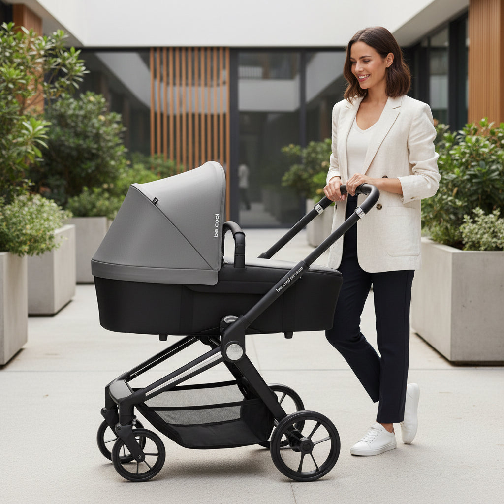 Be Cool Stratos 3in1: Pushchair + Carrycot + iSize Car Seat Travel System