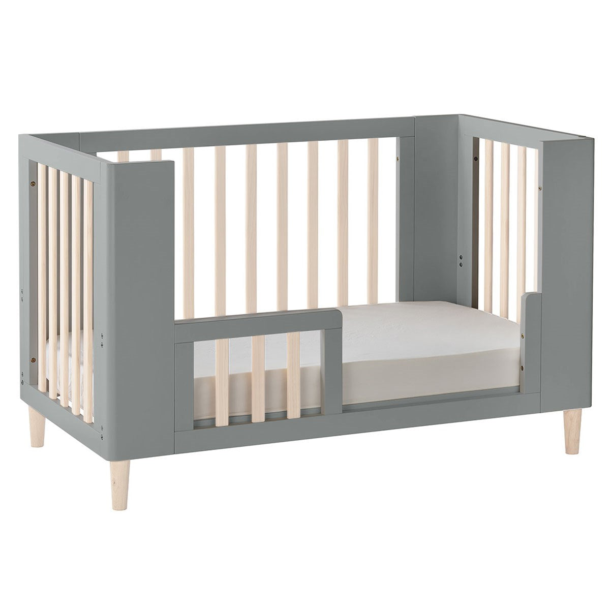 Cocoon Evoke 4 in 1 Nursery Furniture System – Crib, Cot, Toddler Bed & Sofa, Dove Grey / Natural Wash