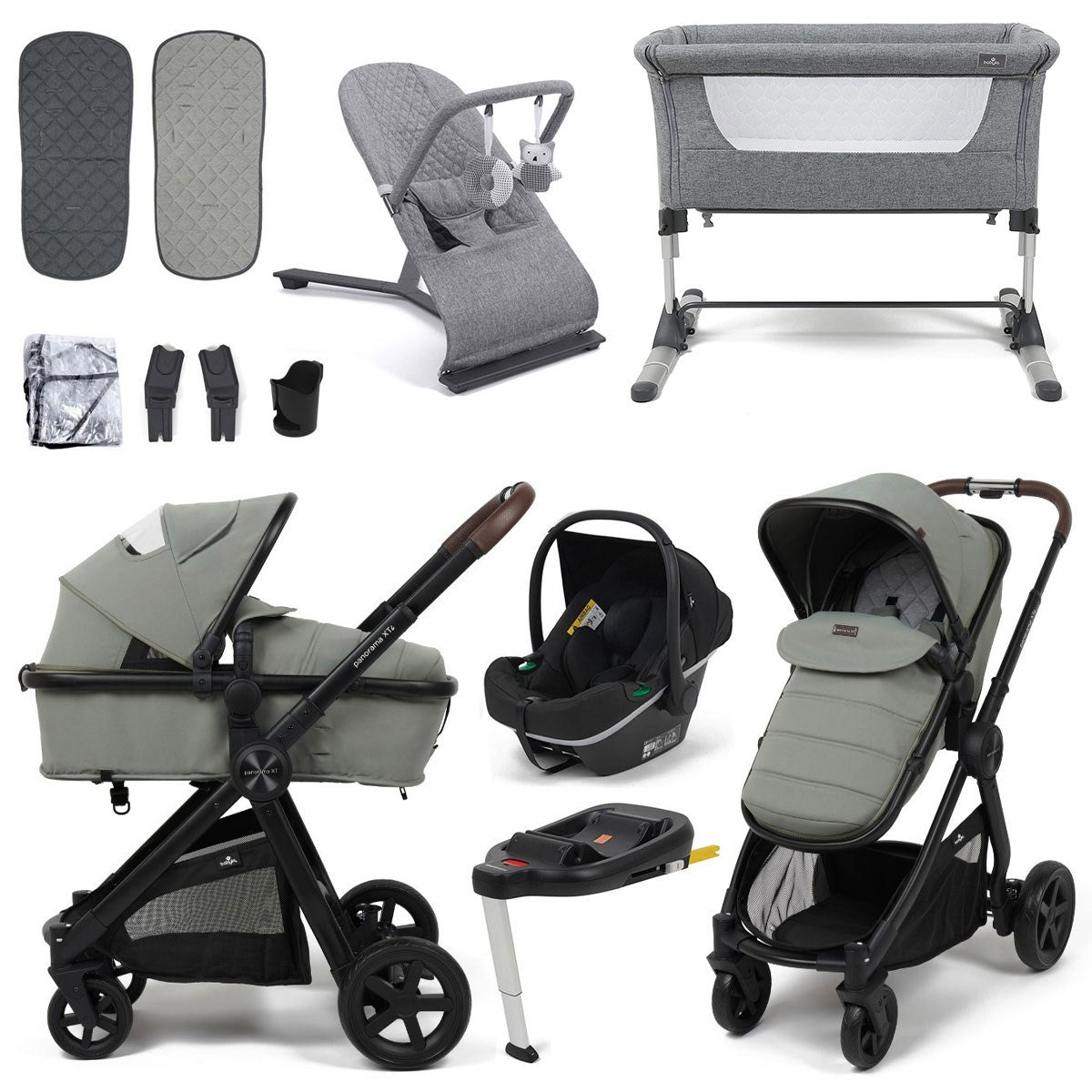 Panorama XTi Nursery & Travel System Bundle – Complete Newborn Starter Set