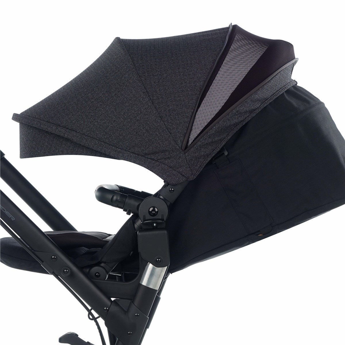 Jané Trider Travel System Bundle with Transporter Plus & Koos R1 i-Size Car Seat, Black