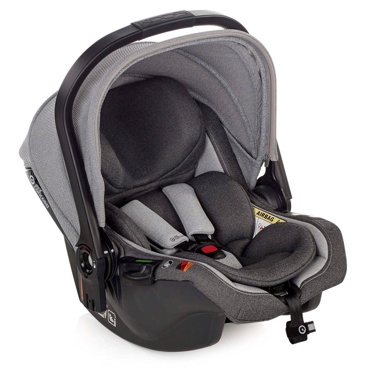 Jané Trider Travel System Bundle with Transporter Plus & Koos R1 i-Size Car Seat, Black