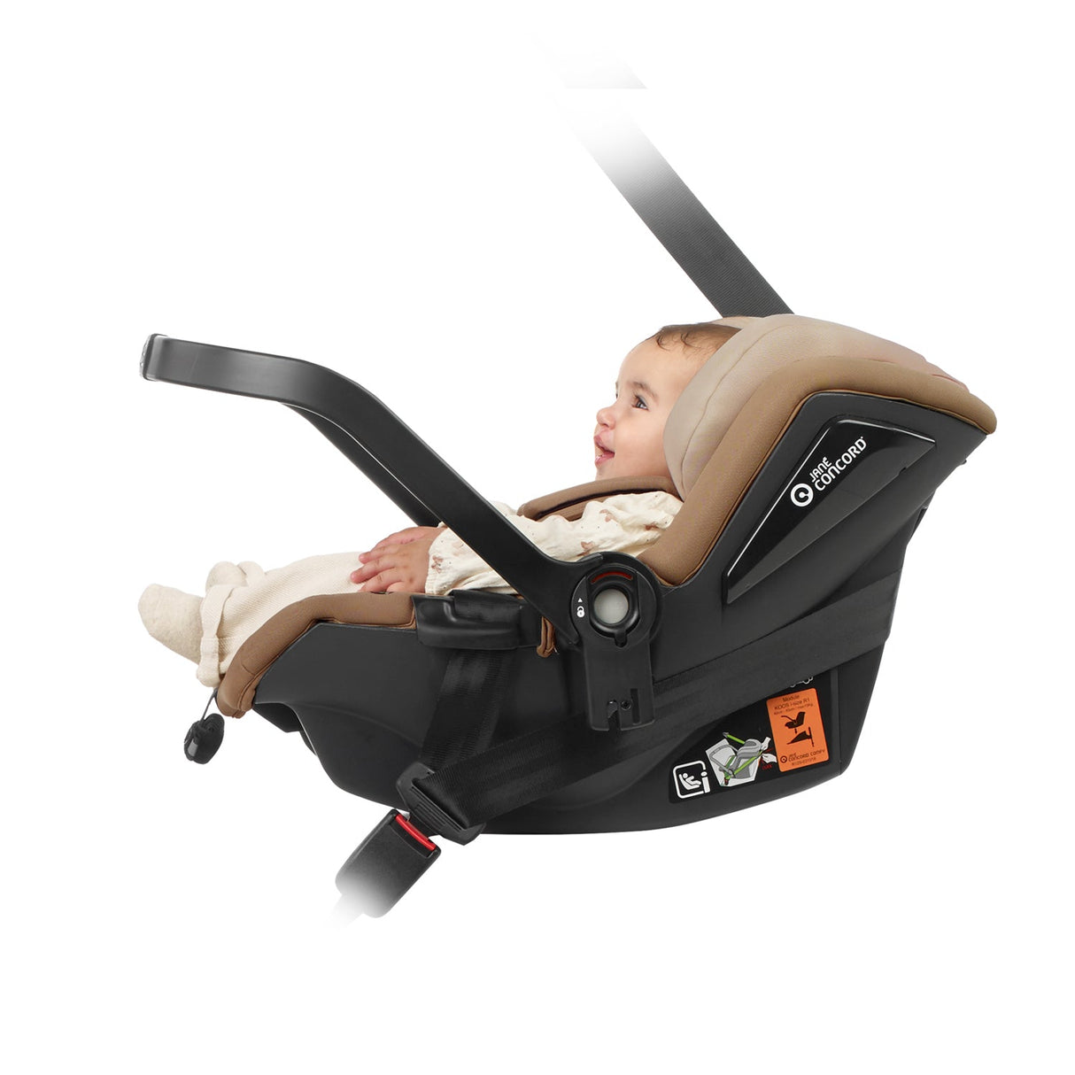 Jané Trider Travel System Bundle with Transporter Plus & Koos R1 i-Size Car Seat, Black