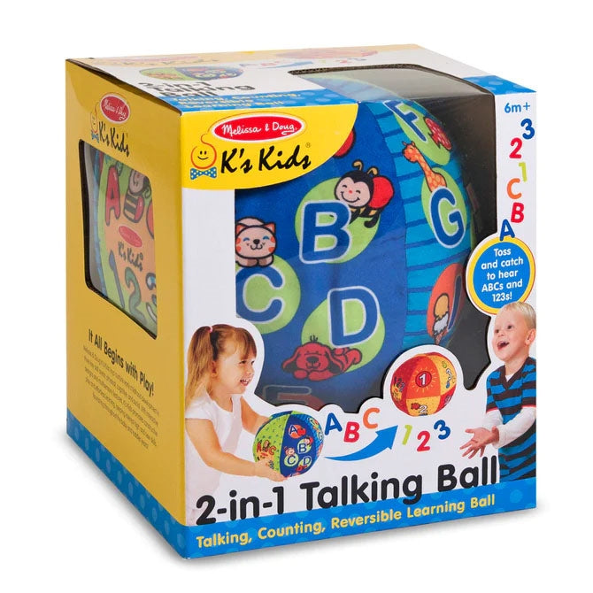 Melissa & Doug 2 in 1 Talking Ball Activity Toy