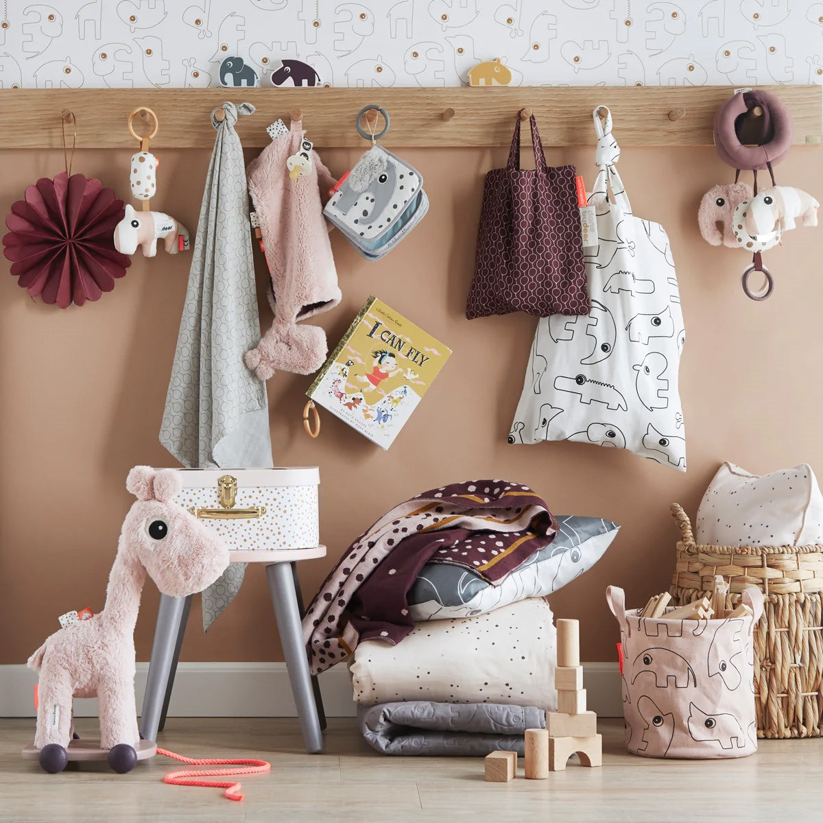 Done By Deer Knitted blanket, Happy dots