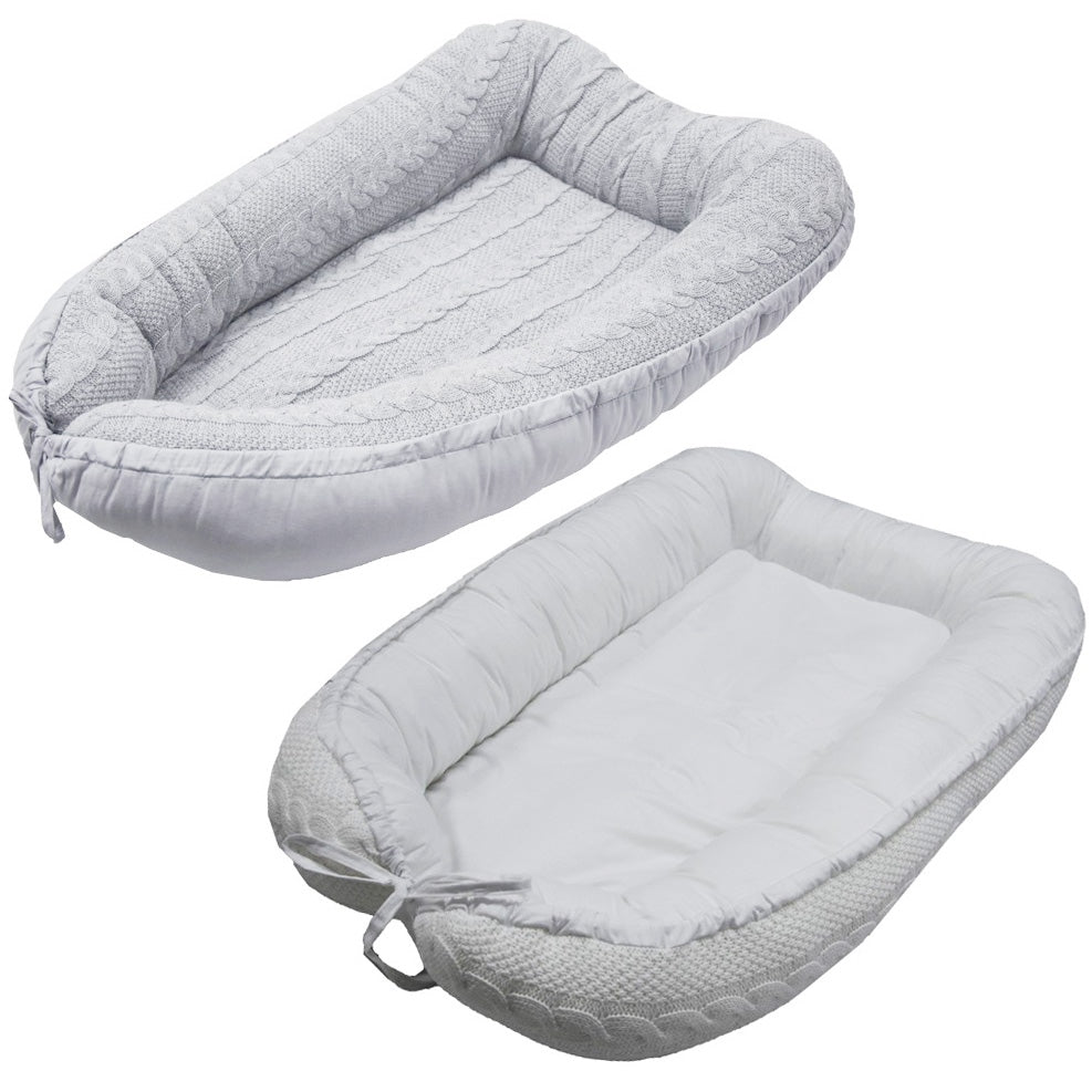 EKO Knitted Reversible Baby Cocoon