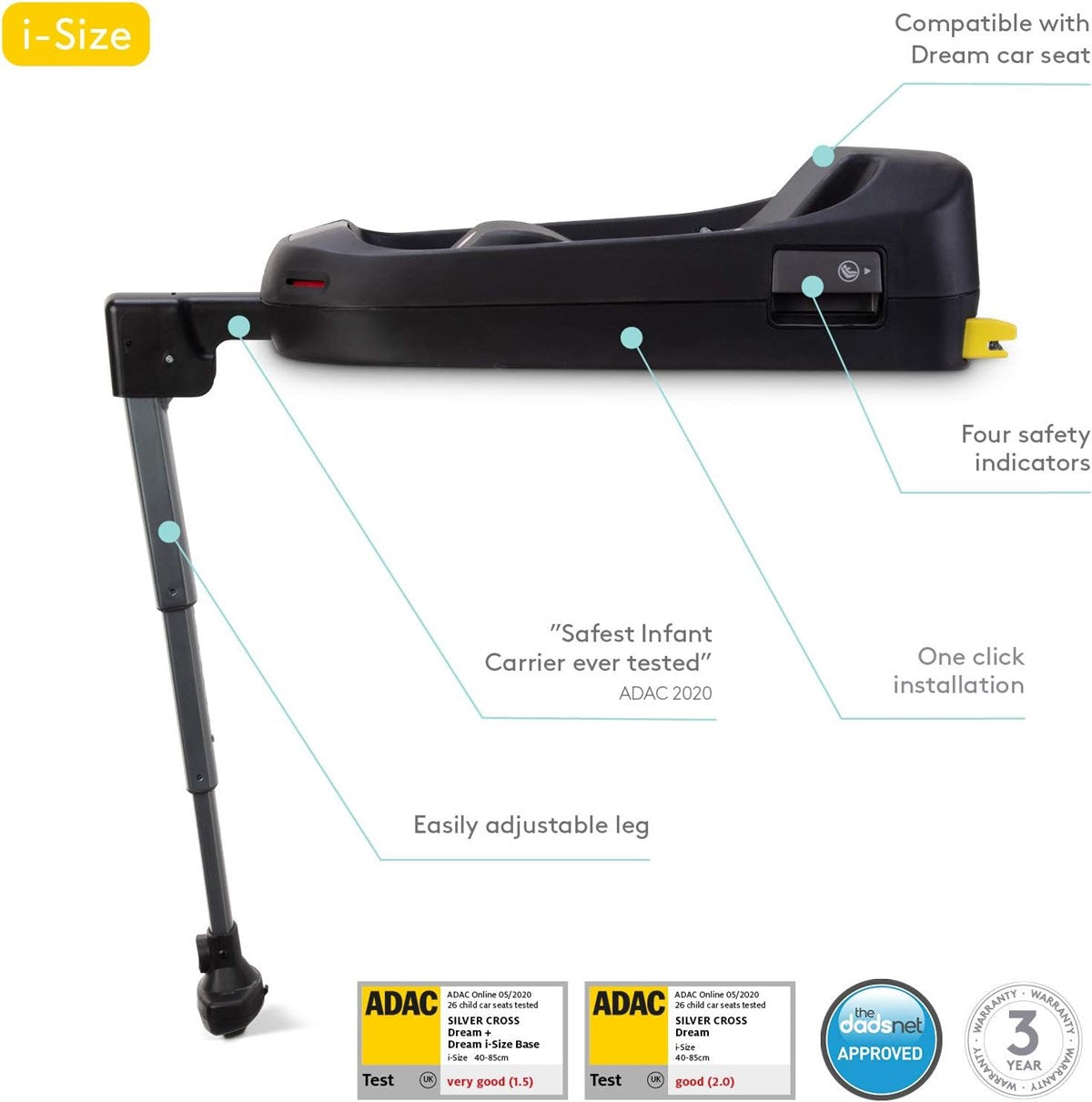 Silver Cross Dream i-Size Isofix Base