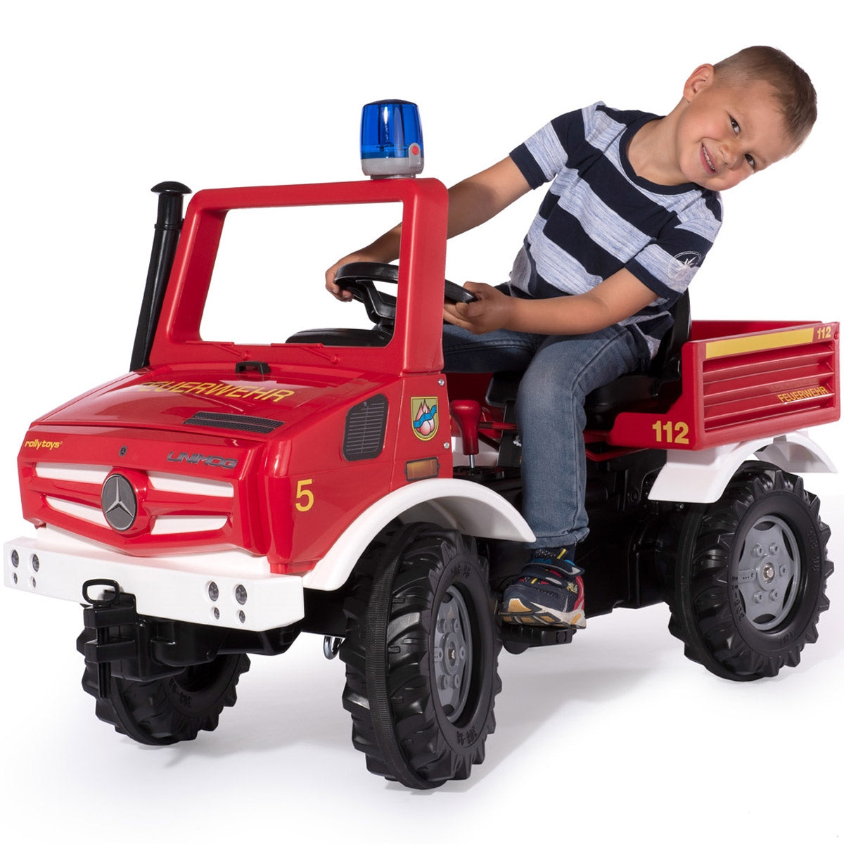 Rolly Toys rollyUnimog Fire Engine with Gears and Handbrake