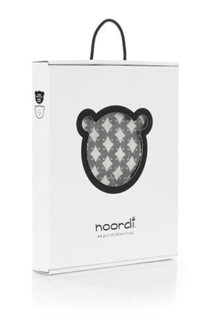 Noordi STAR Cotton Blanket, Grey/White