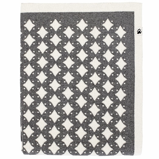 Noordi STAR Cotton Blanket, Grey/White