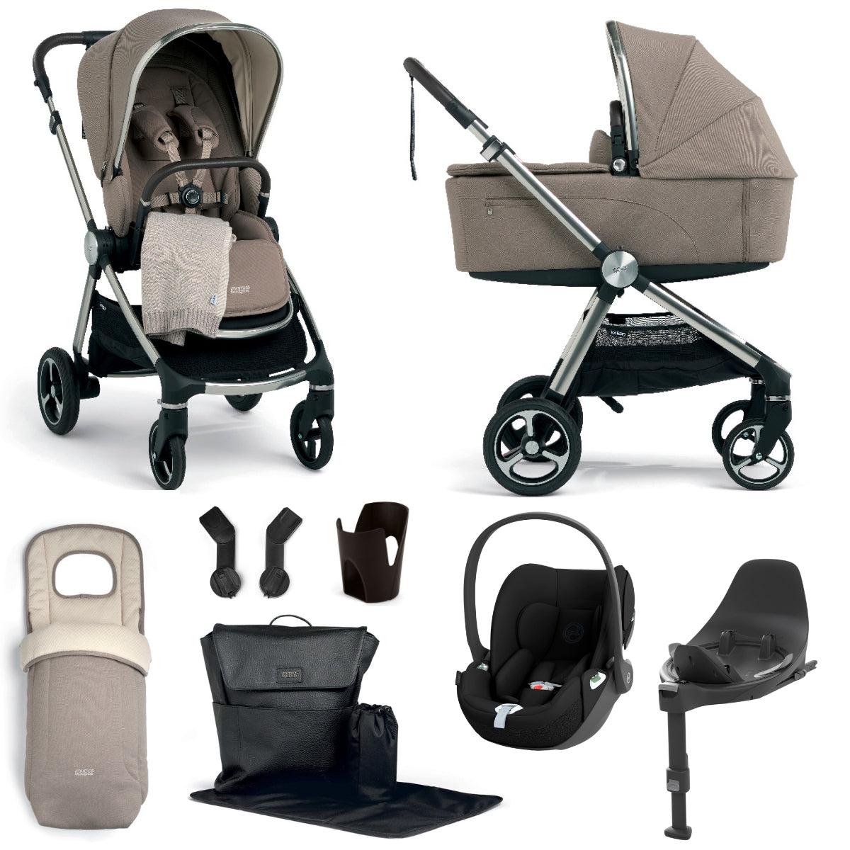 Mamas & Papas Vardo Travel System Bundle with Cloud T 360 Car Seat