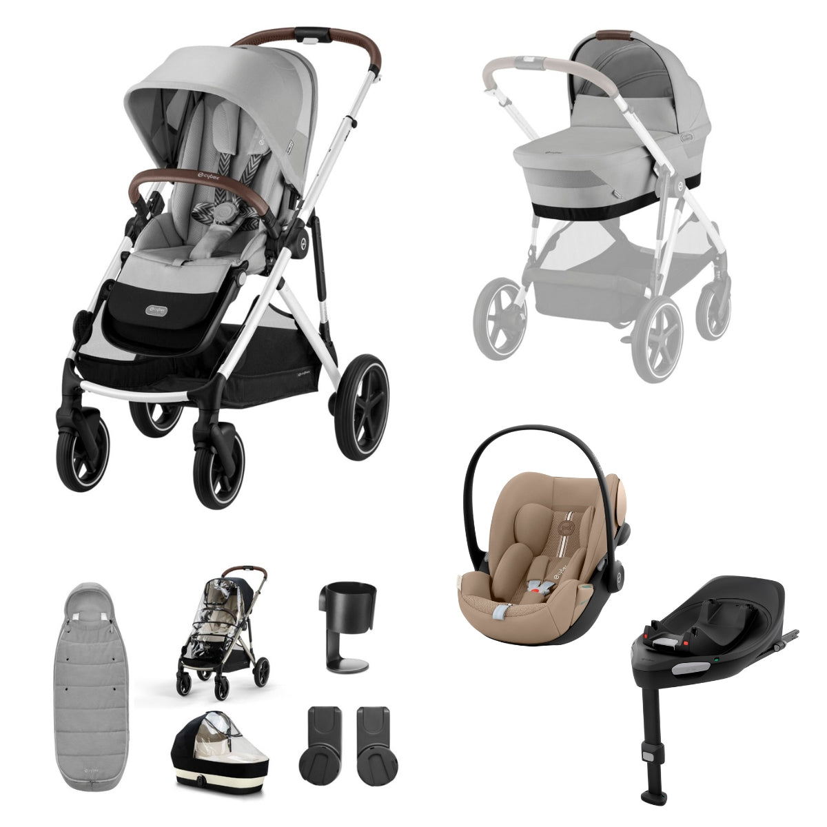 Cybex Gazelle S 11 Piece Travel System Bundle with Cloud G Plus