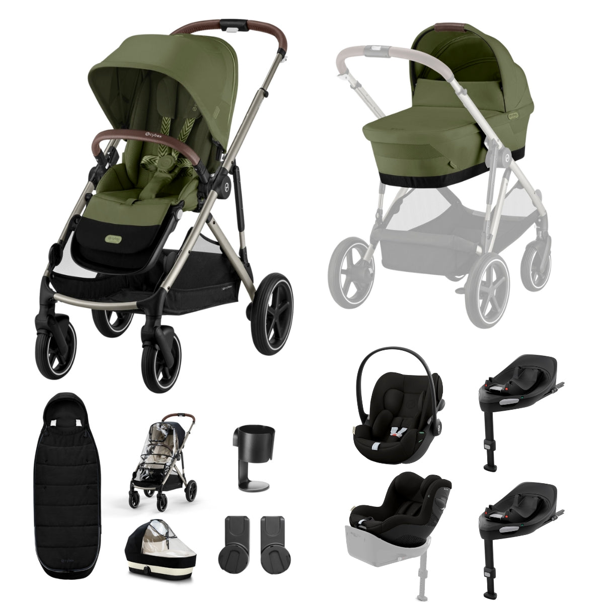 Cybex Gazelle 11 Piece Complete Travel System Bundle