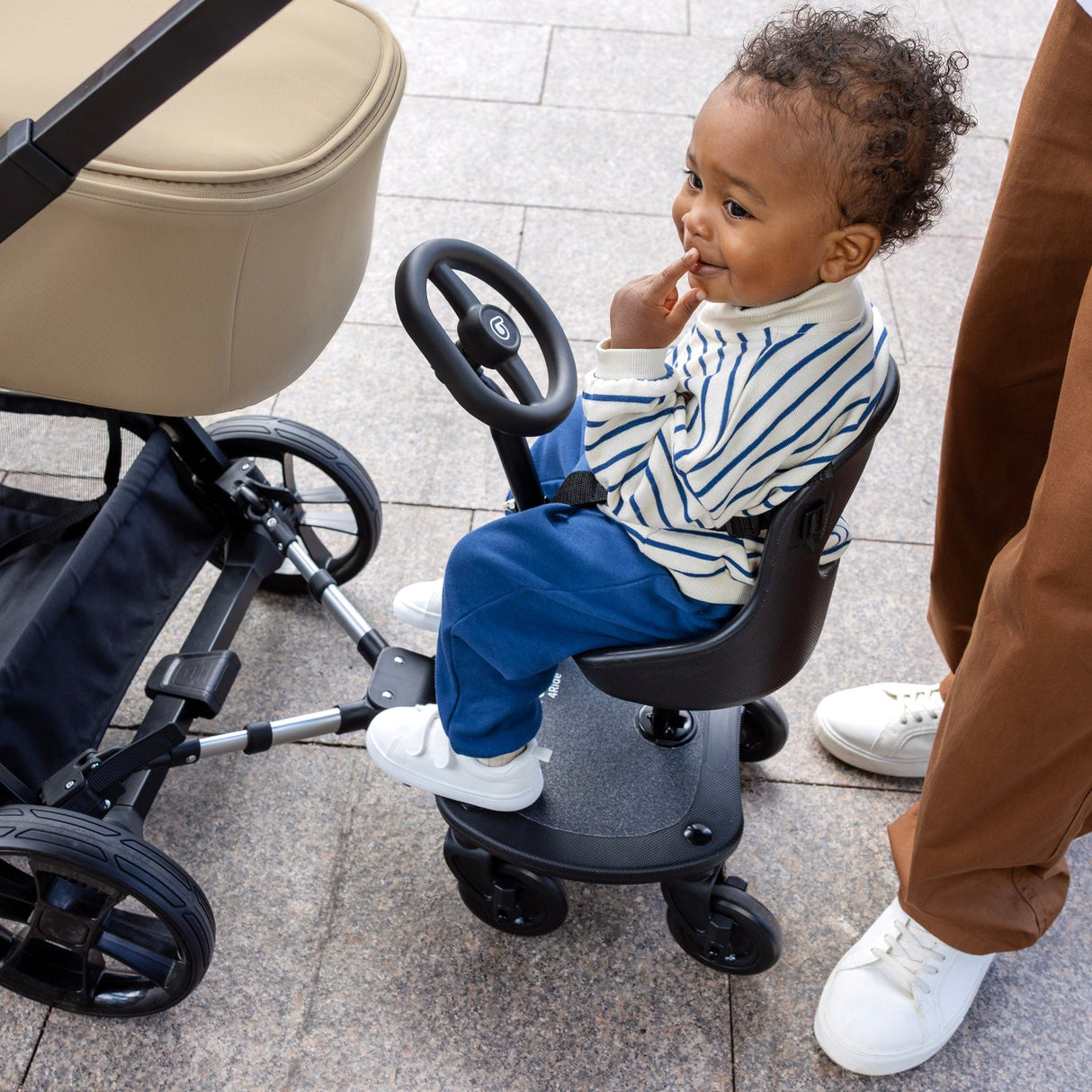 Be Cool 4ride Universal Buggy Board – 4-Wheel Standing Platform for Second Child