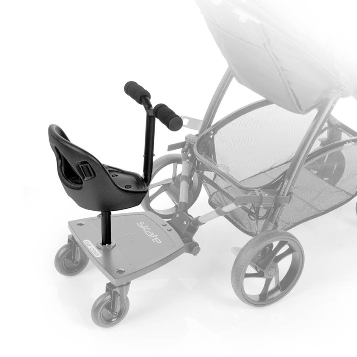 Seat Unit for Skate Buggy Platform - Converts Standing Board into Seated Ride-On