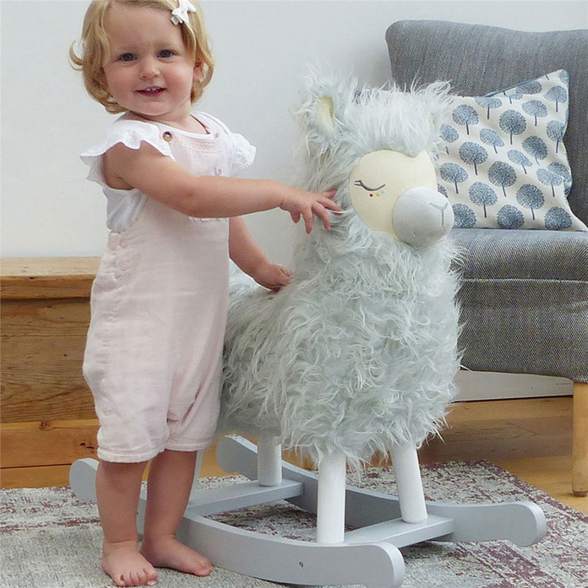 Little Bird Told Me Rio Rocking Llama Ride on Toy