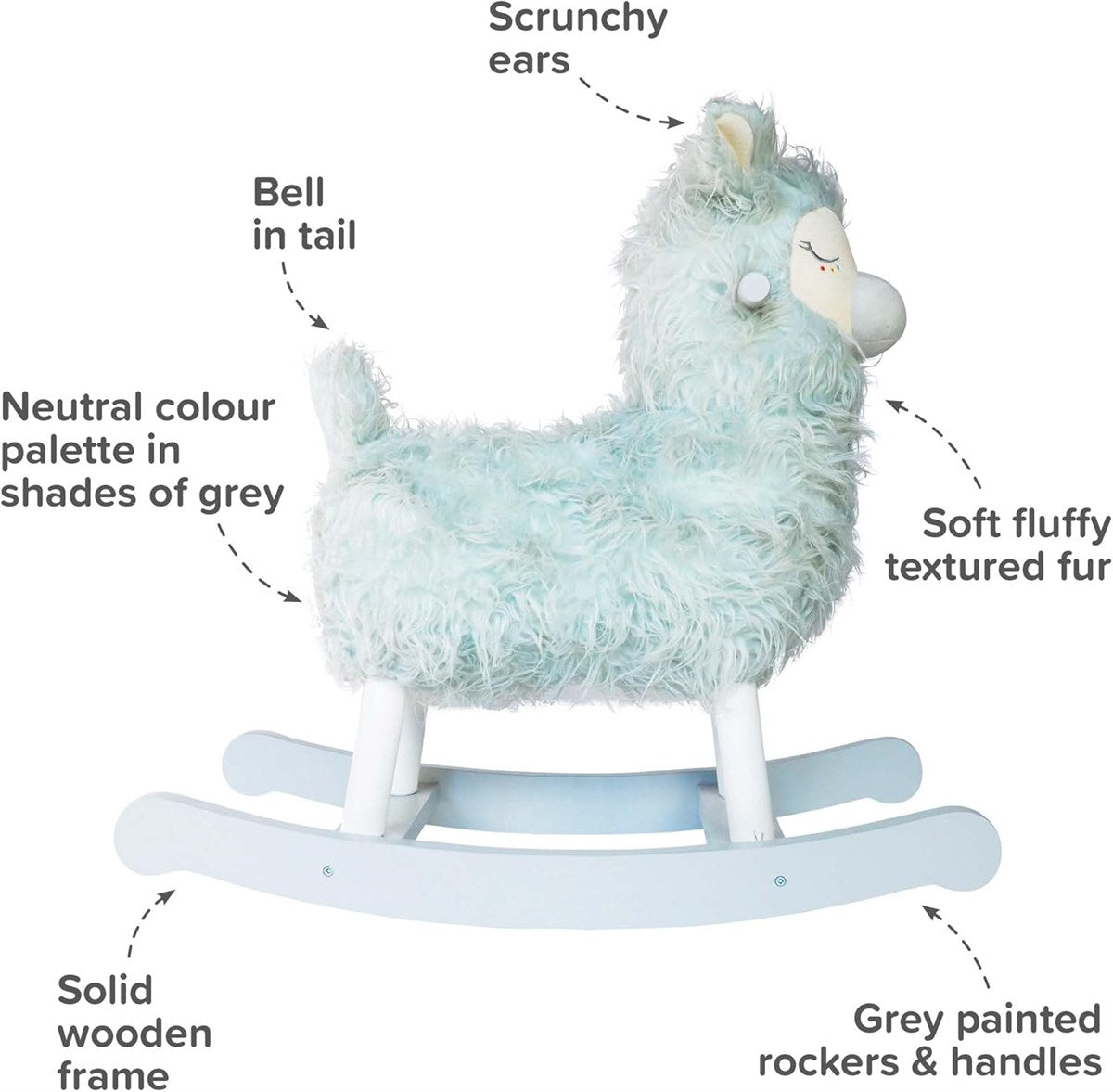 Little Bird Told Me Rio Rocking Llama Ride on Toy