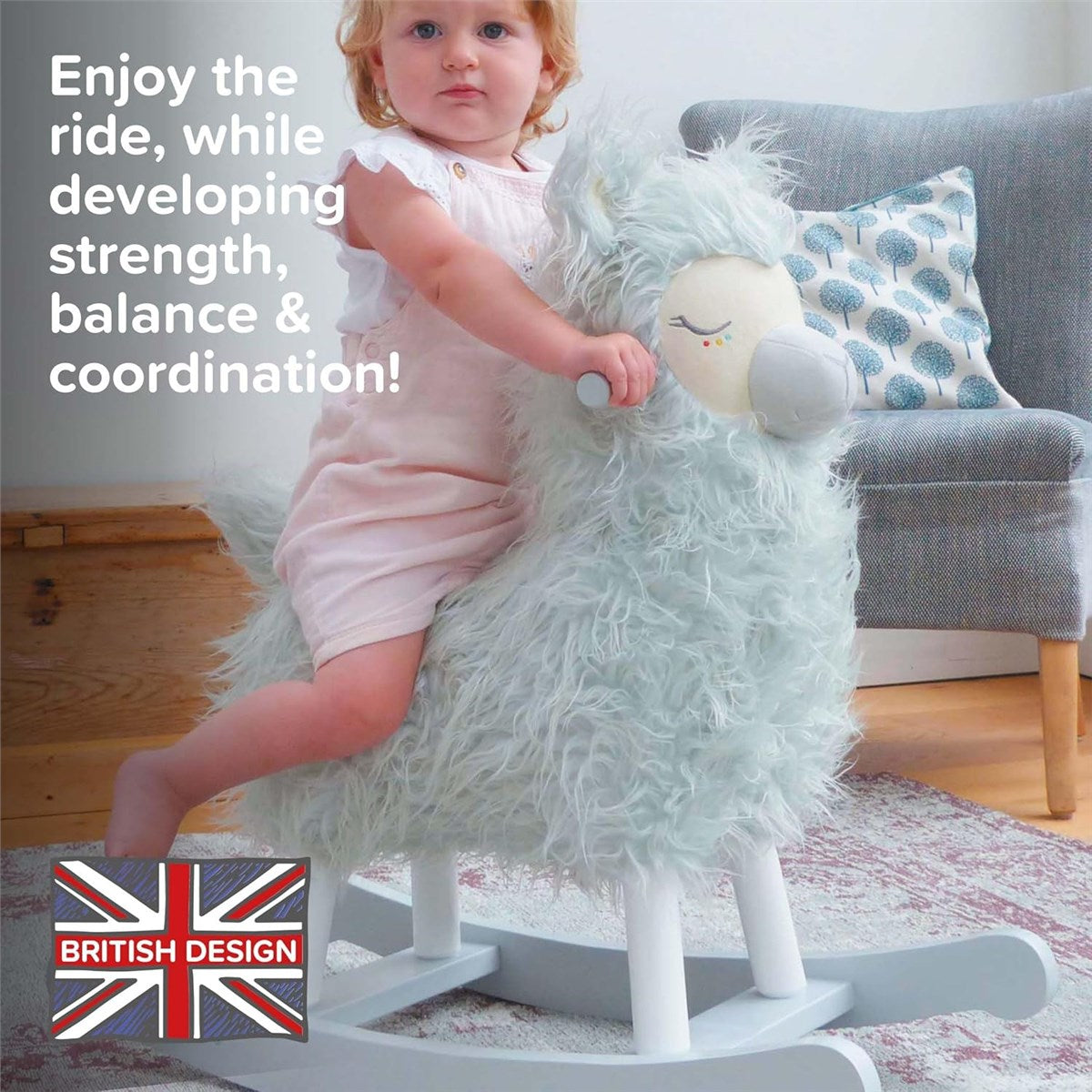 Little Bird Told Me Rio Rocking Llama Ride on Toy