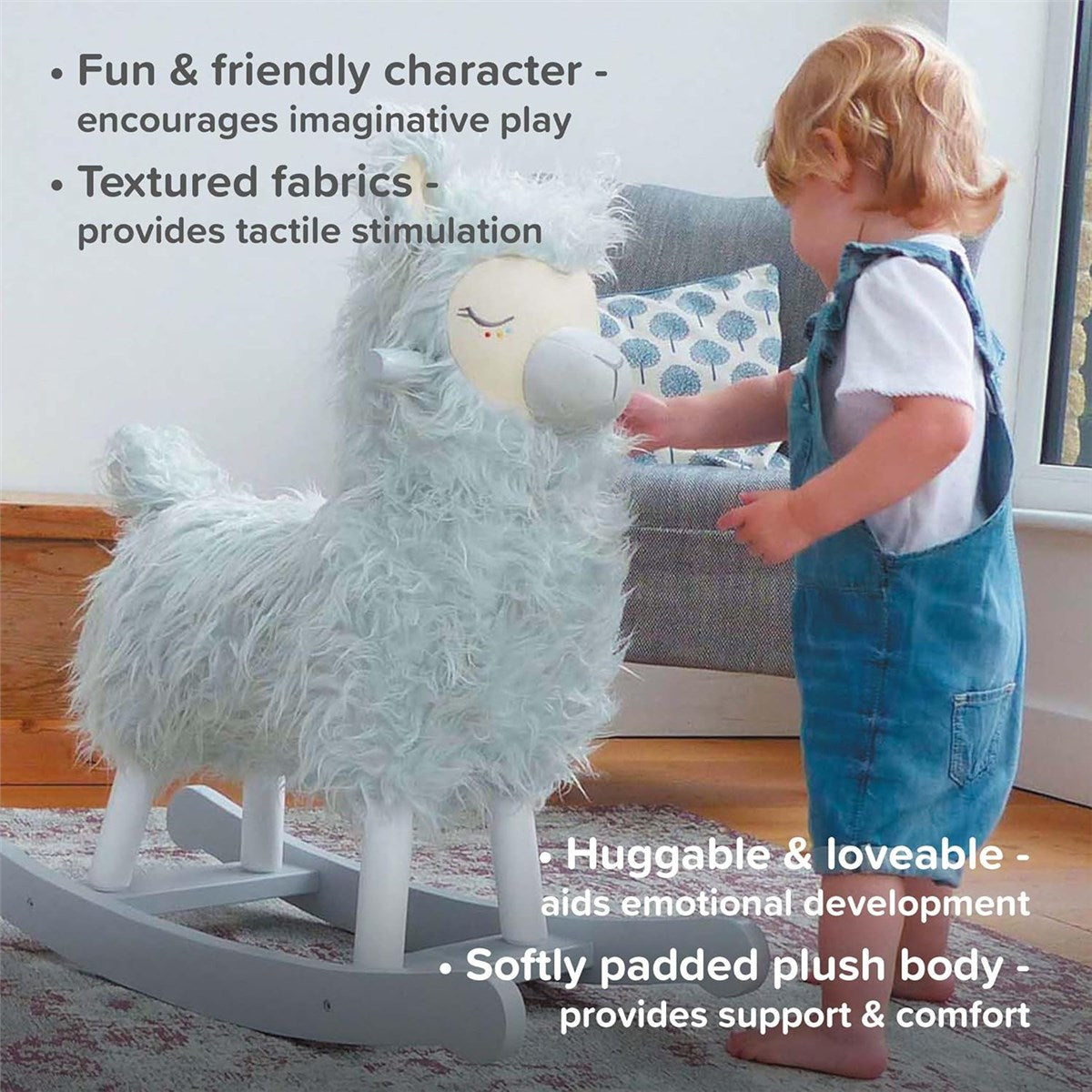 Little Bird Told Me Rio Rocking Llama Ride on Toy