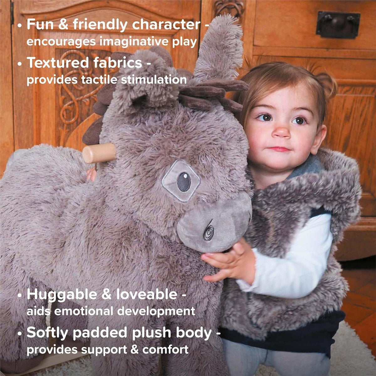 Little Bird Told Me Norbert Rocking Donkey Ride on Toy