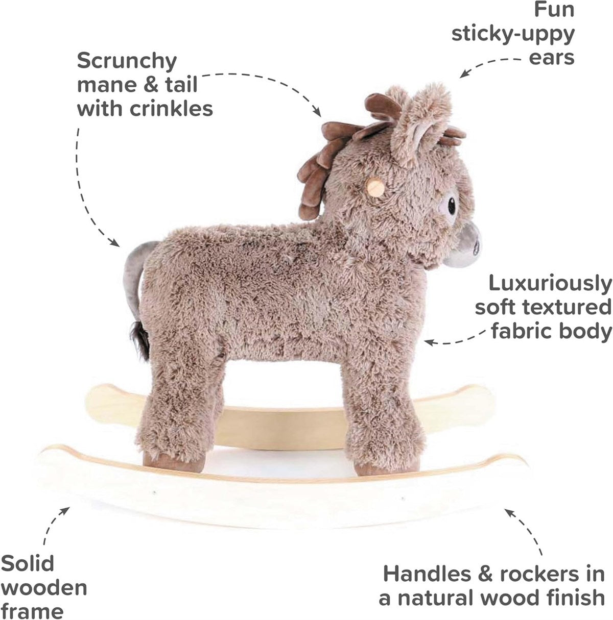 Little Bird Told Me Norbert Rocking Donkey Ride on Toy