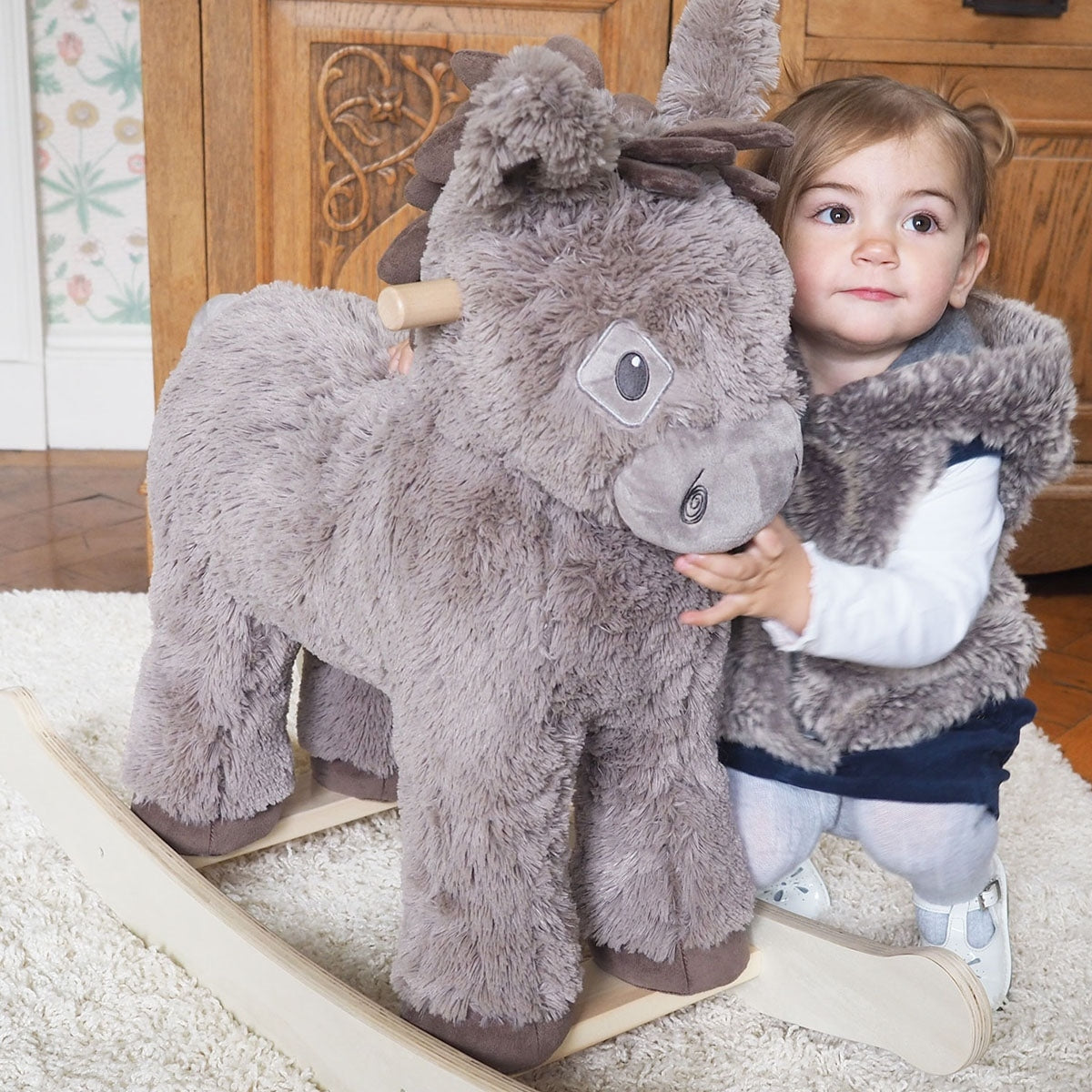 Little Bird Told Me Norbert Rocking Donkey Ride on Toy