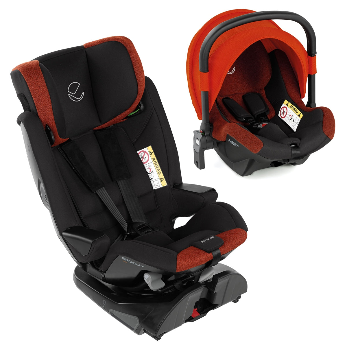 Jane Groowy + Nest, iSize All Stages Car Seat, 40-150 cm, 0-12 years