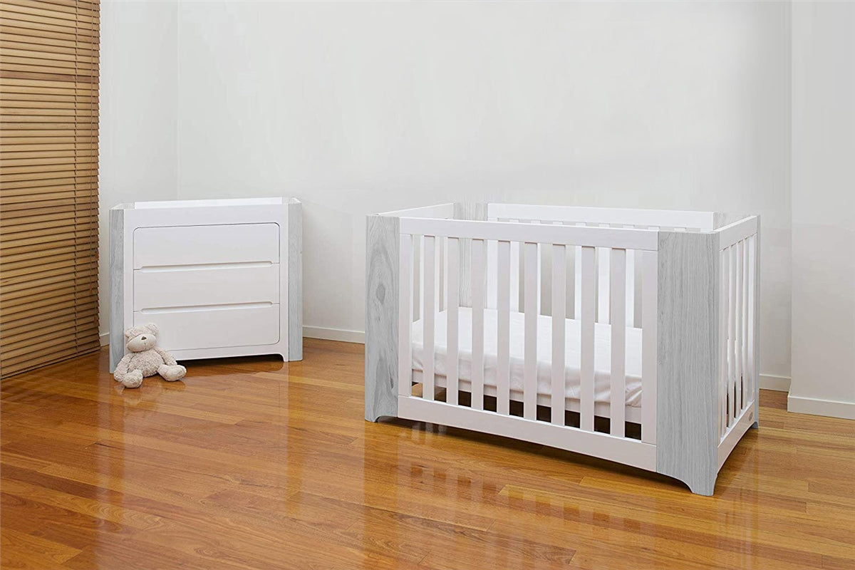 Cocoon Evoluer 4 in 1 Nursery Furniture System, White / Grey