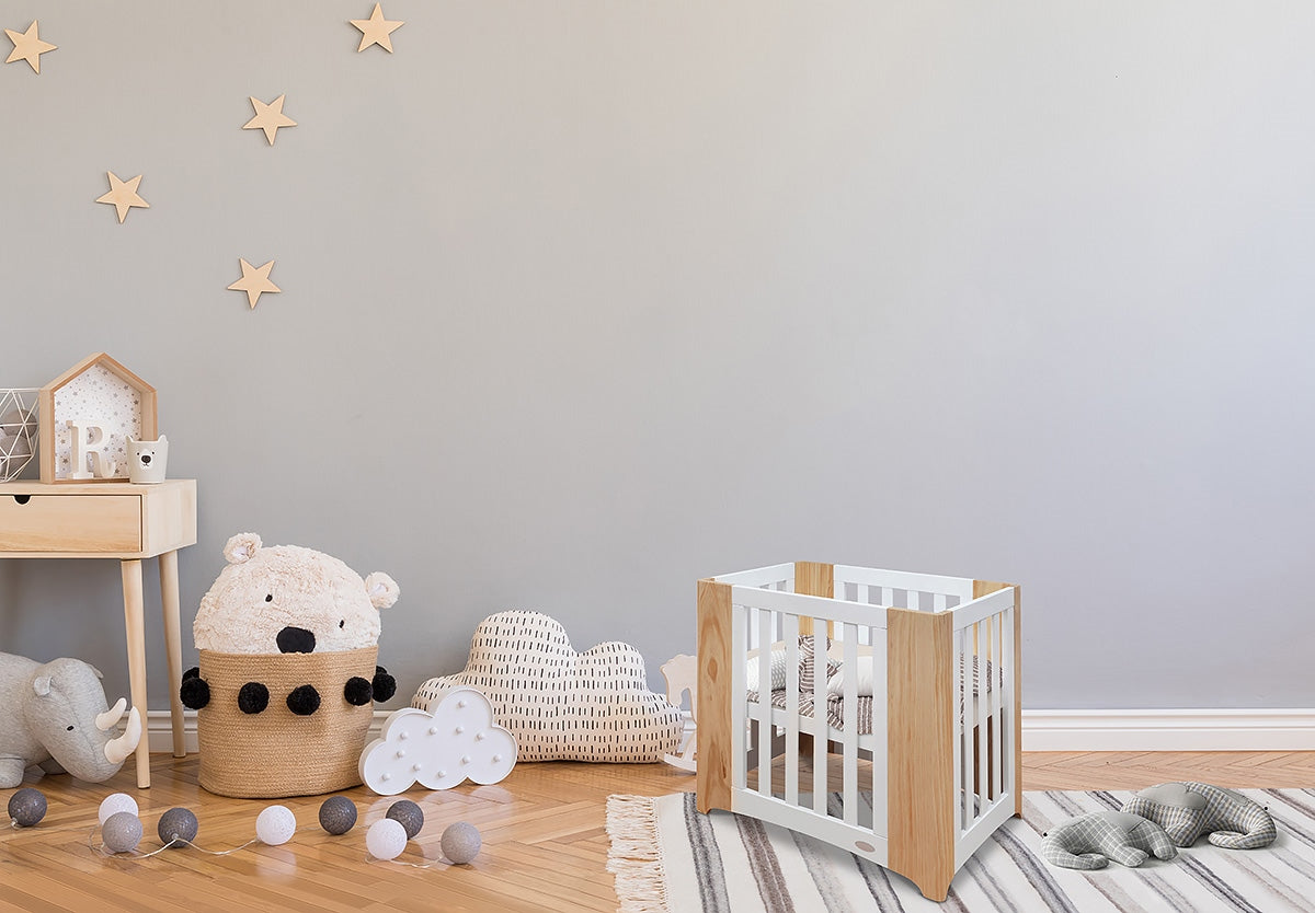 Cocoon Evoluer 4 in 1 Nursery Furniture System, White / Natural