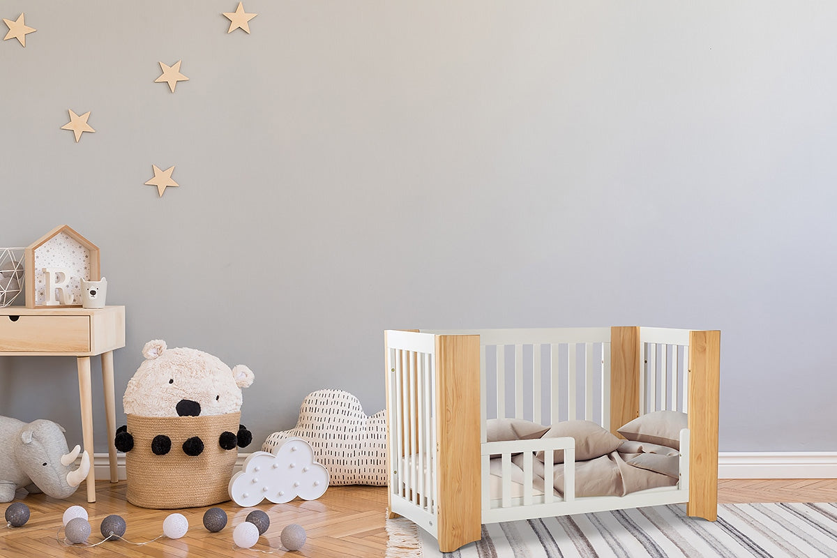 Cocoon Evoluer 4 in 1 Nursery Furniture System, White / Natural