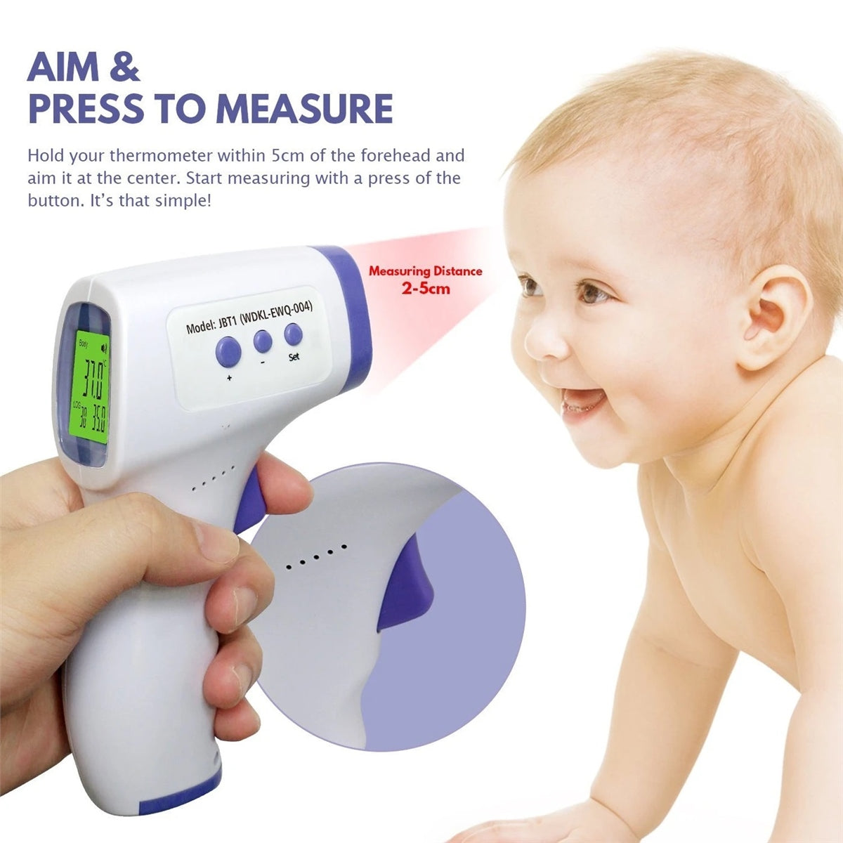 Jabees JBT1 Non-Contact Forehead Infrared Thermometer