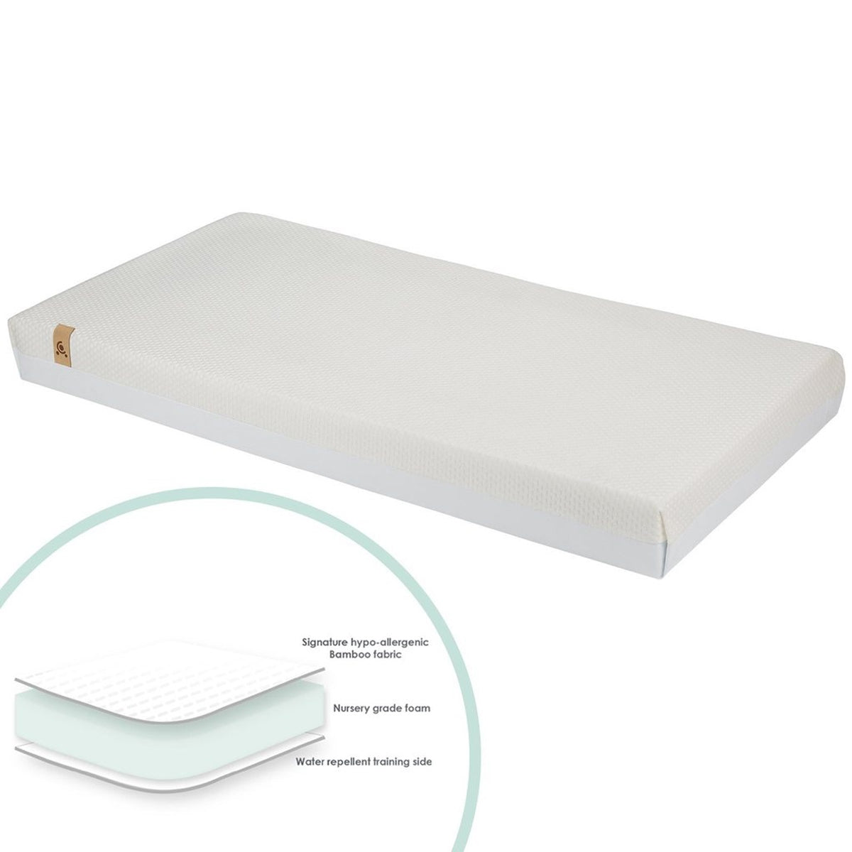 CuddleCo Lullaby Hypo-Allergenic Bamboo Foam Mattress