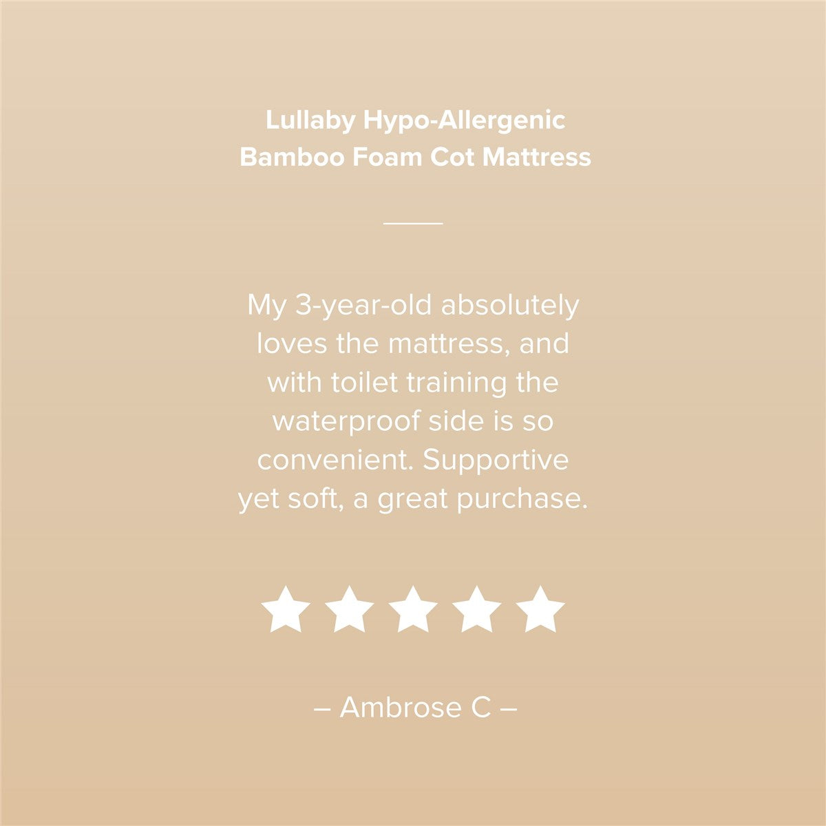 CuddleCo Lullaby Hypo-Allergenic Bamboo Foam Mattress